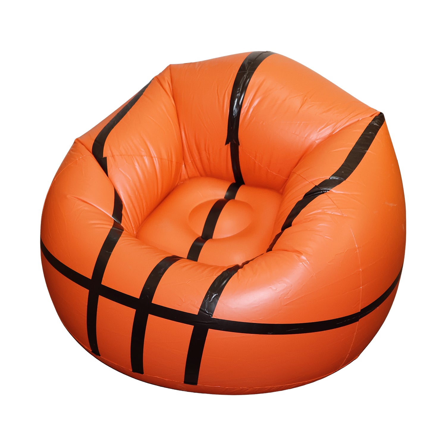 17732 Football Sofa Cartoon Style Inflatable Folding Chair Soccer Ball Chair Inflatable Sofa For Adults Kids Size 110cm X 85cm