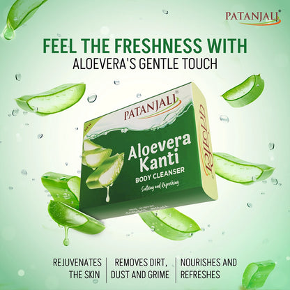 Patanjali Aloevera Kanti Body Cleanser, 75 g