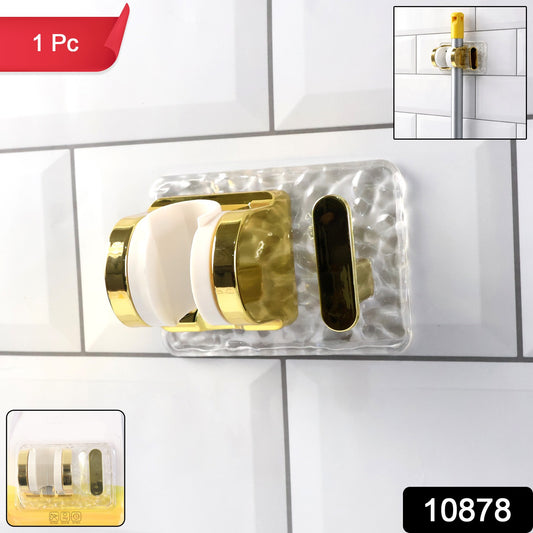 Wall Mounted Broom  Mop Holder With Strong Grip Clips