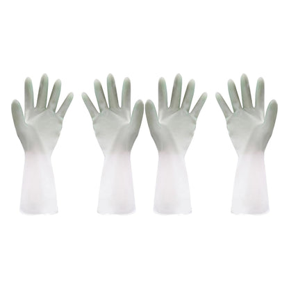 Latex Household Gloves (2 Pair  Mix Color)