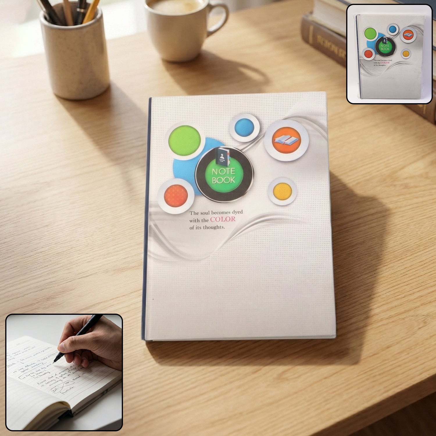 Hardbound Ruled Notebook (1 Pc  100 Pages  240x180mm)