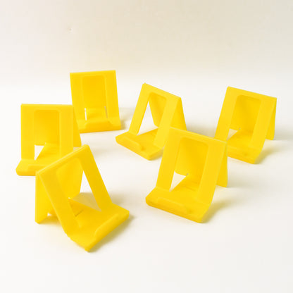 Adjustable Foldable Plastic Mobile Phone Stand (6 Pc  Mix Color)