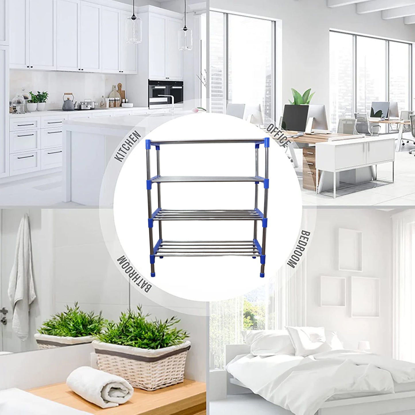 Multipurpose 4-layer Shoe Rack Organizer Set