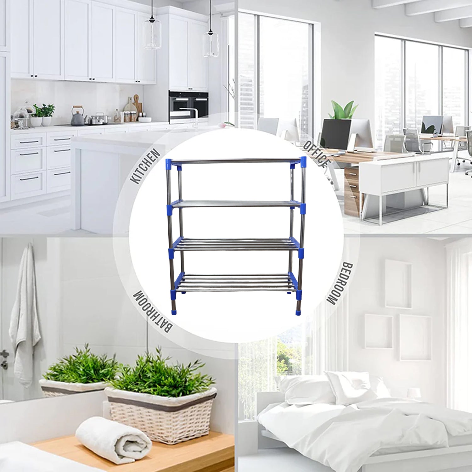 Multipurpose 4-layer Shoe Rack Organizer Set