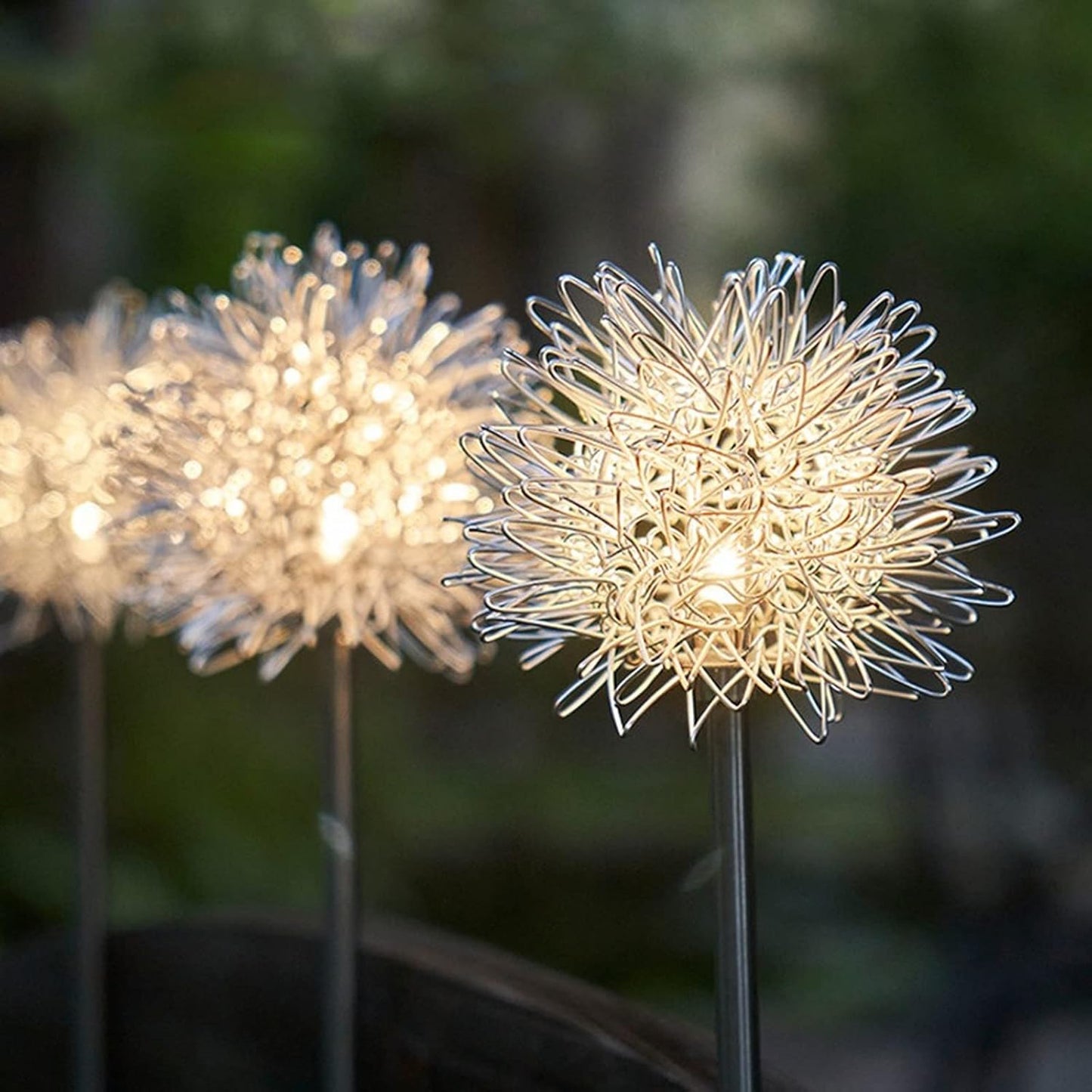 Solar Powered Dandelion Garden Lights (2 Pc)