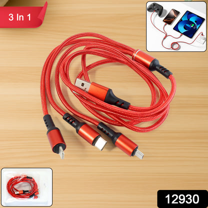 3 In 1 High-quality Multi-charging Cable