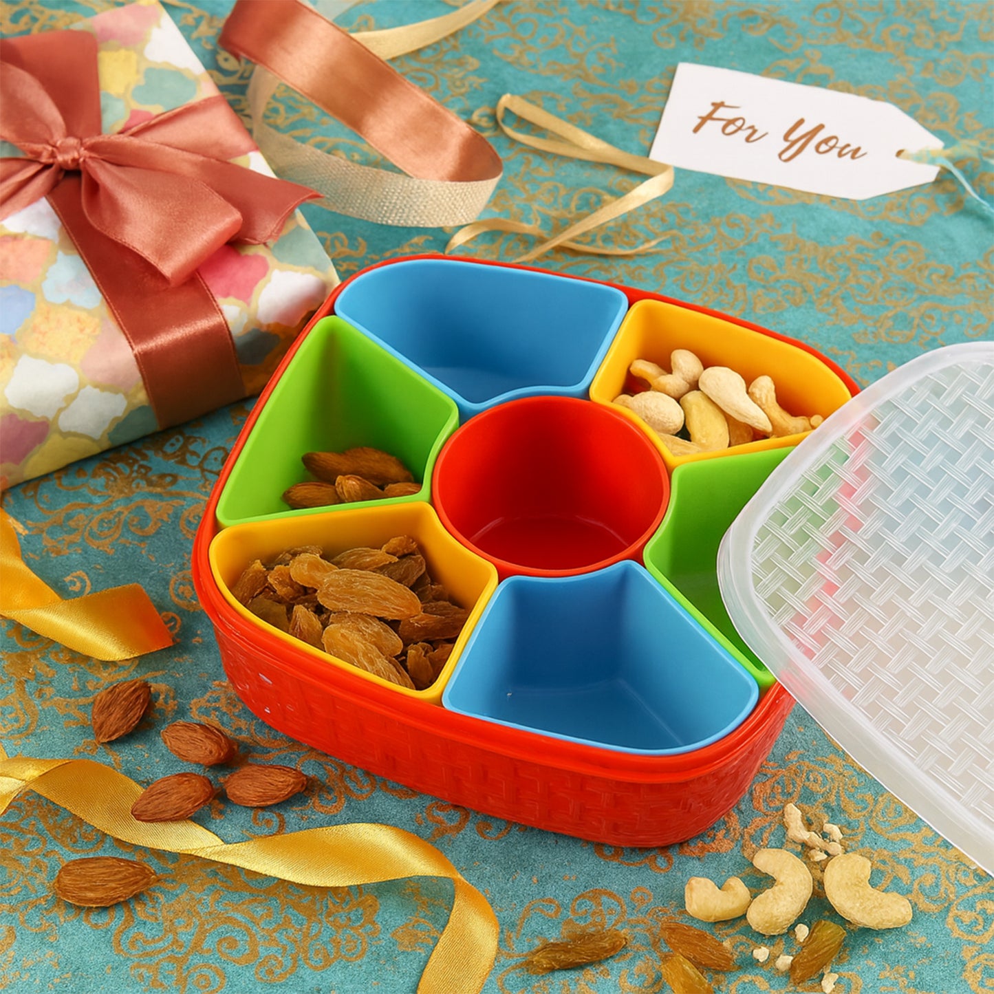 7 In 1 Dry Fruit  Snack Box With Spoon