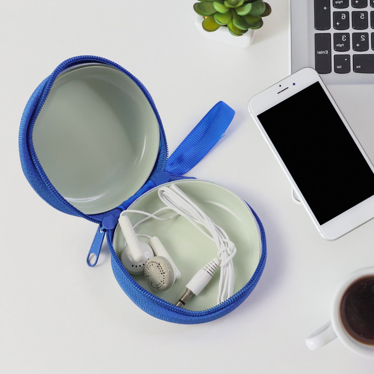 Kids Cartoon Superhero Earphone With Case (1 Pc Set)