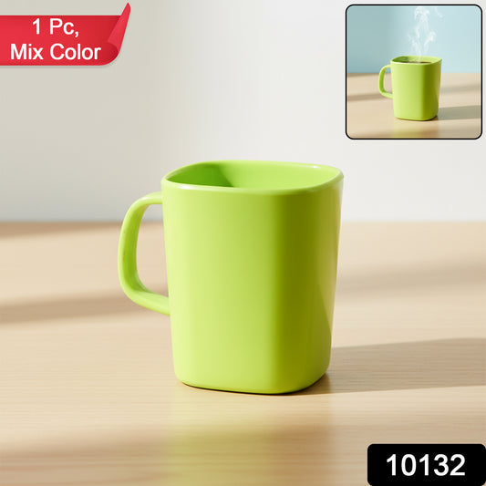 Square Melamine Mug  Premium Durable Lightweight Cup (1 Pc)