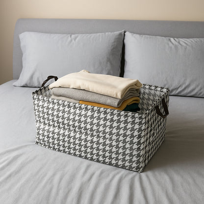 Foldable Fabric Storage Box With Handles (47  28 Cm)