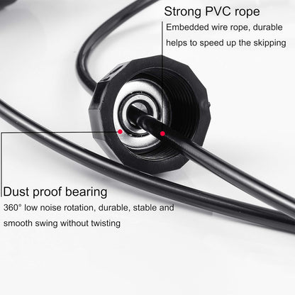 High-speed Skipping Rope With Foam Padded Handles (1 Pc)