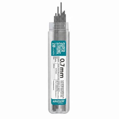 HAUSER Super Strong Dark 2B Mechanical Pencil Leads, 0.7mm