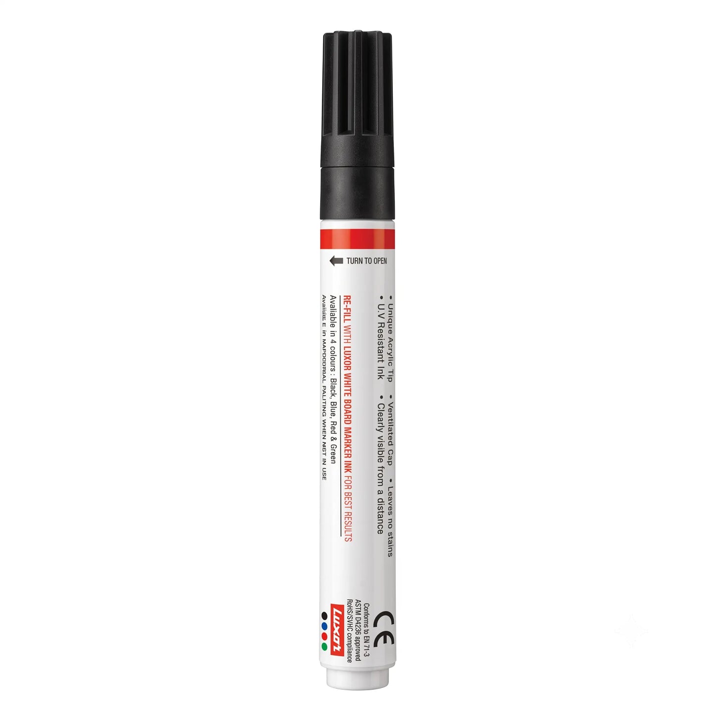 Luxor Pro-E White Board Marker, Black