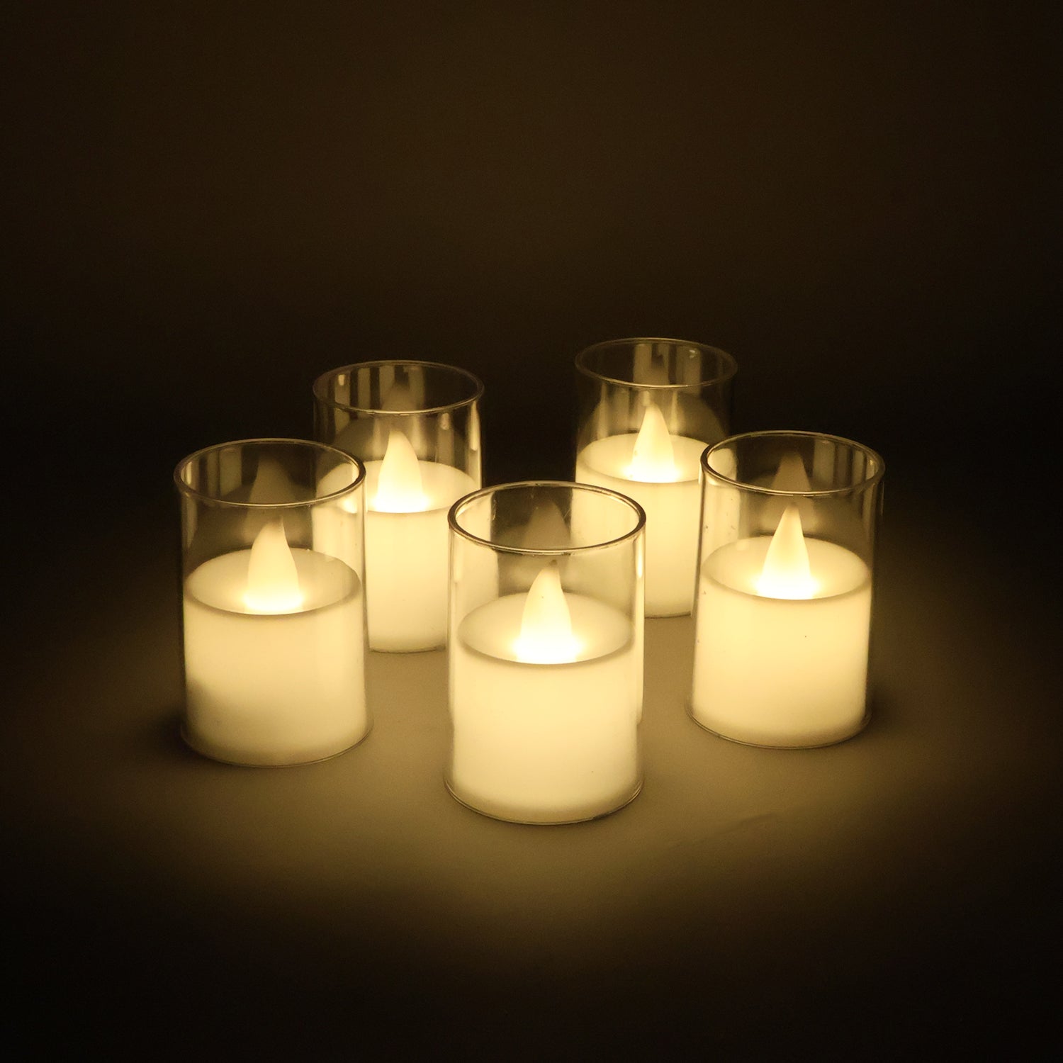 Flameless Led Votive Candles Light - (6 Pc)