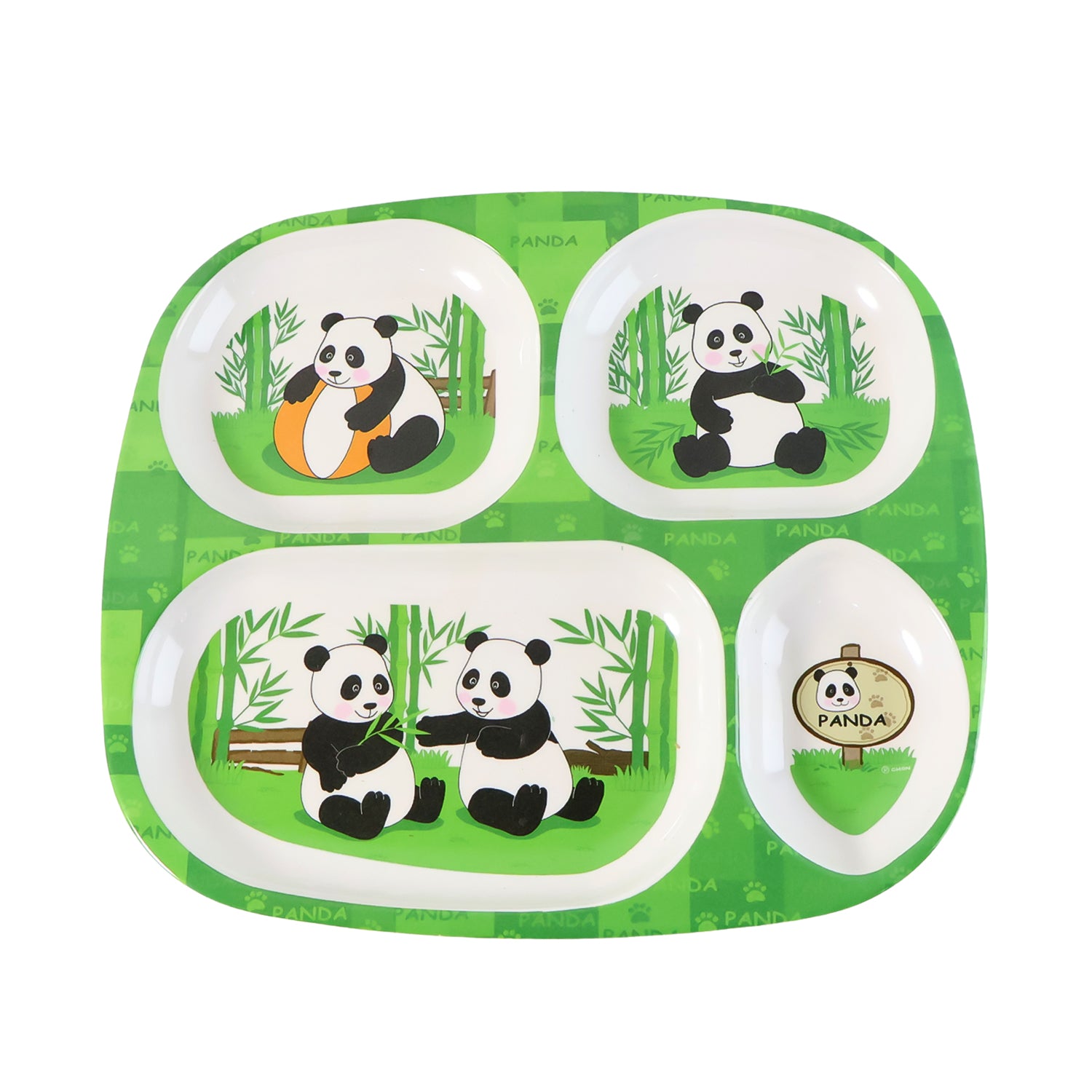 Kids 4-compartment Melamine Partition Plate (1 Pc  2422 Cm)