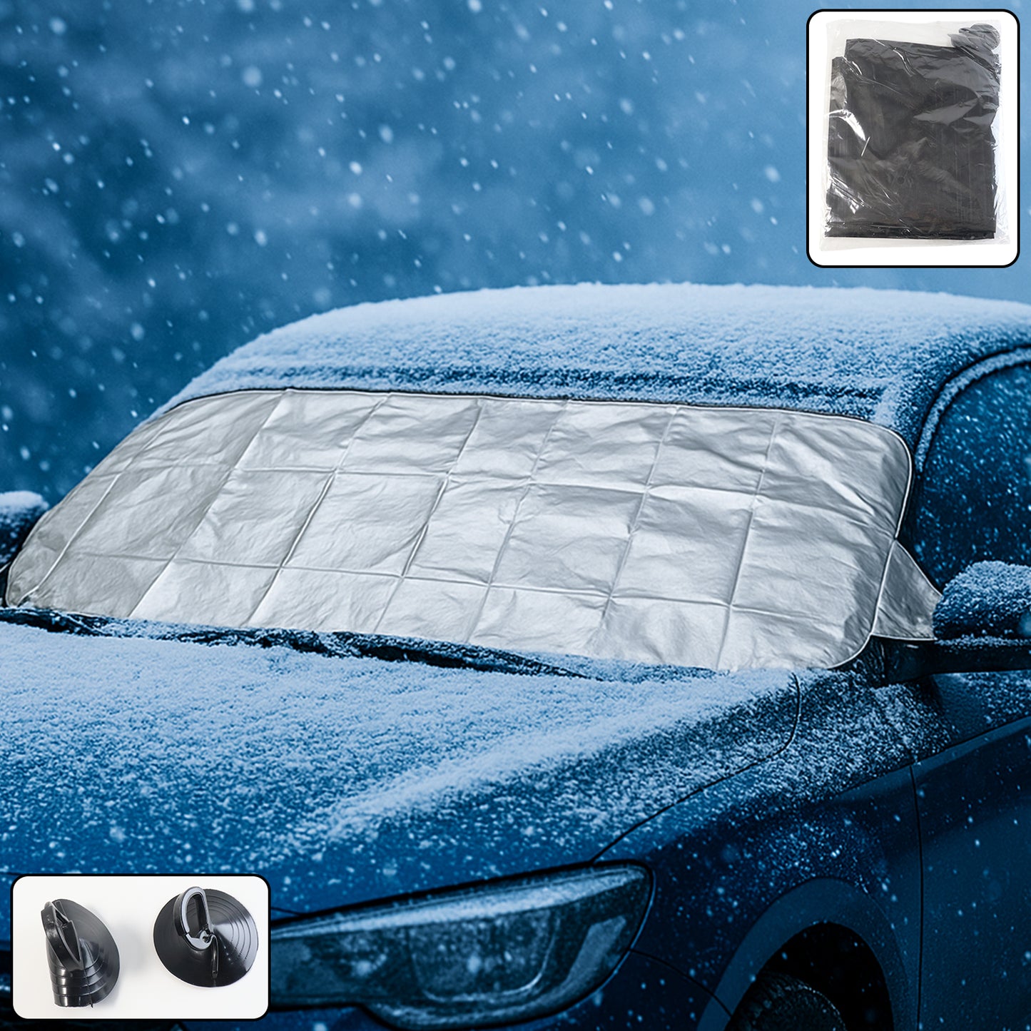 Universal Car Windshield Snow  Sun Protection Cover (14570 Cm)