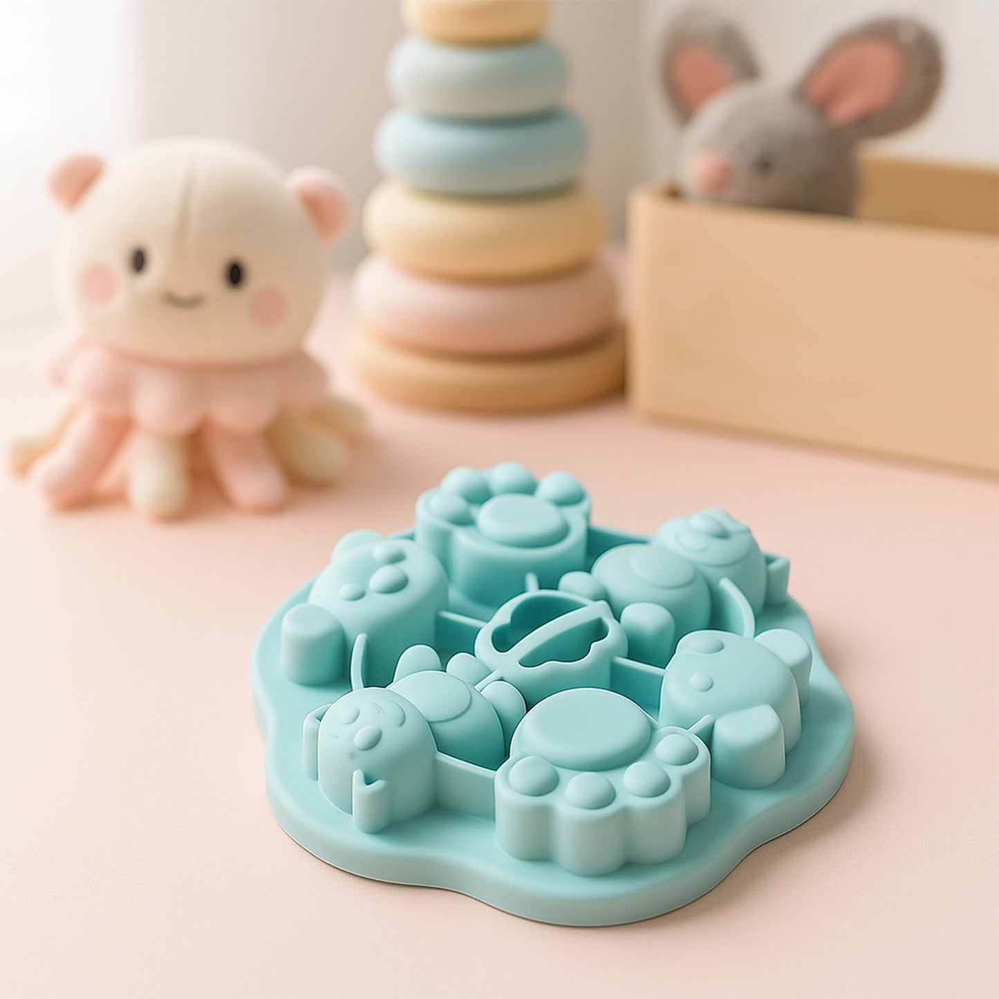 Premium Food-grade Silicone Kids Cartoon Shape Chocolate Jelly  Candy Mold (1 Pc)