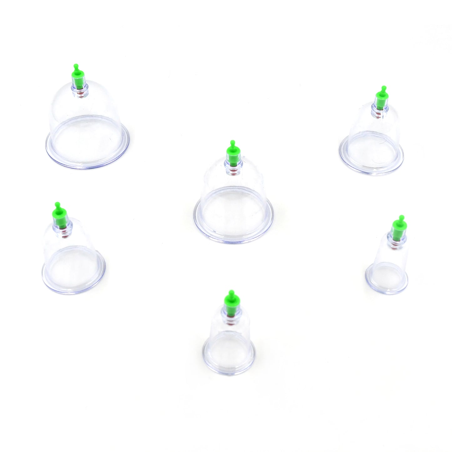 6614a Vacuum Cupping Set 6 Pcs Kit Pull Out A Vacuum Apparatus Therapy Relax Massagers Curve Suction Pumps