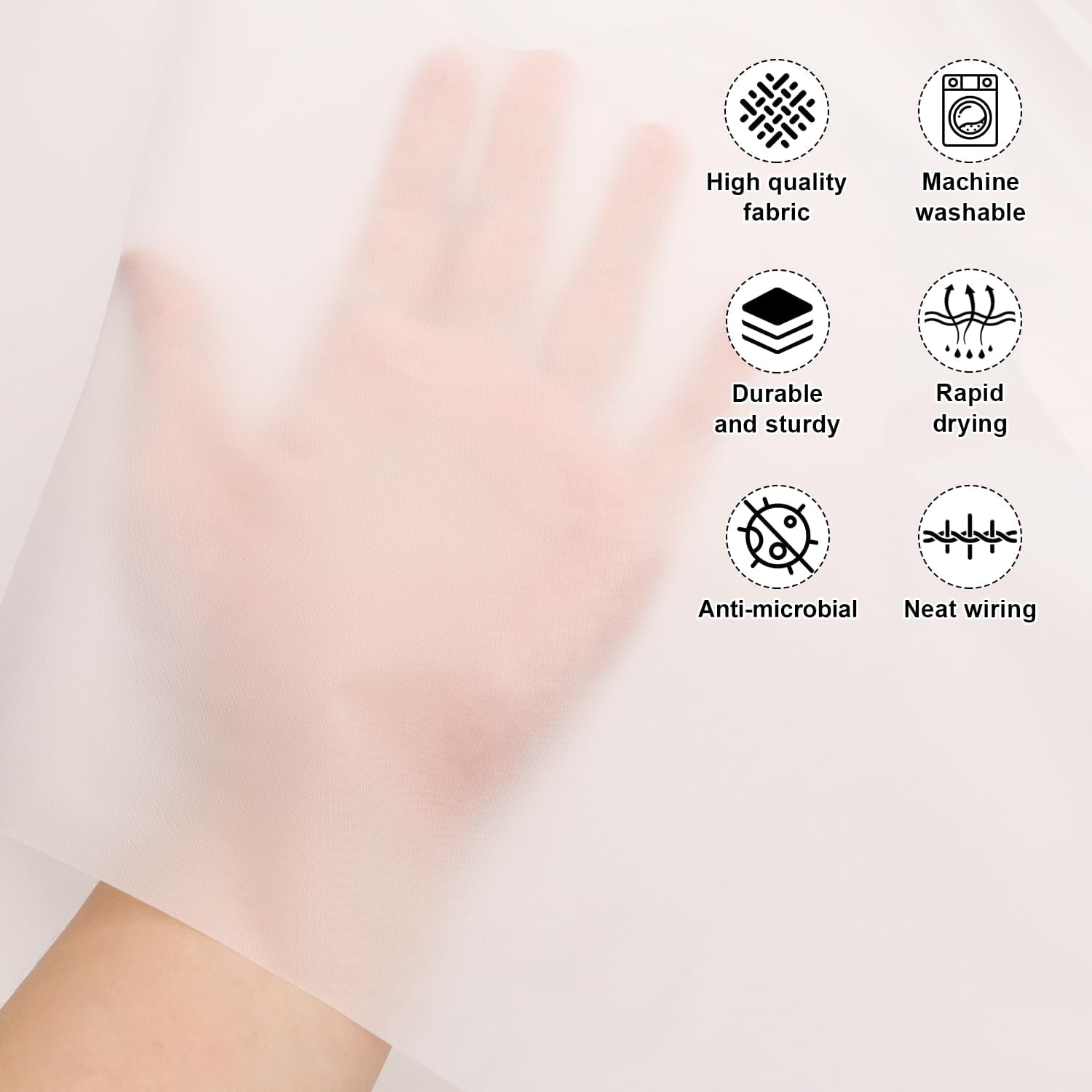 Waterproof Anti-mildew Frosted Shower Curtain (Standard Fit  5179 Inch)