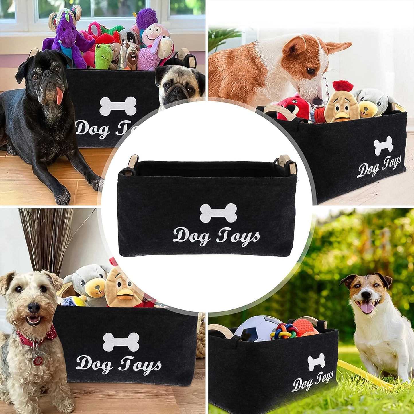 Pet Toy Storage Basket - ( 39  29  17 Cm  1 Pc)