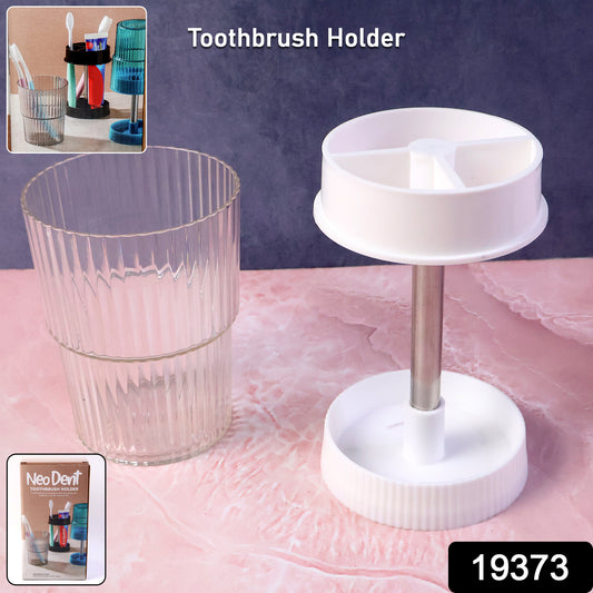 Rotating Bathroom Toothbrush Holder Stand (1 Pc)