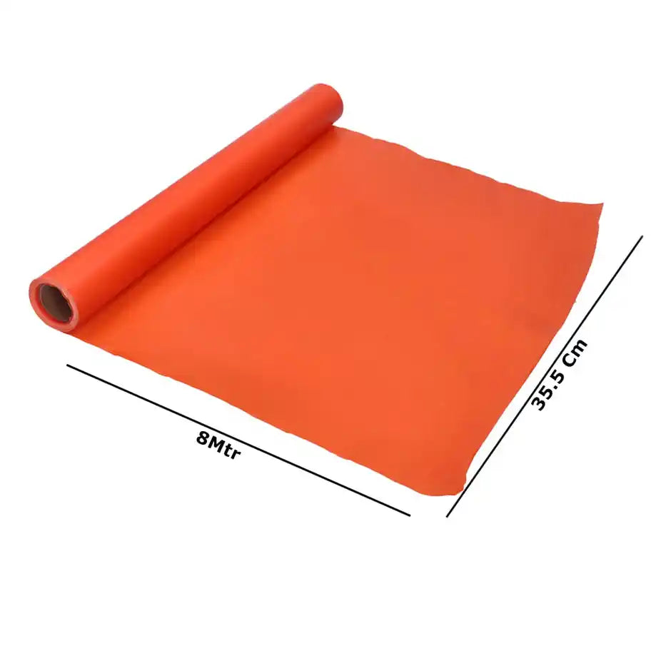 Cover Paper Roll 8 Meters Length x 35.5 Cm Height | Orange