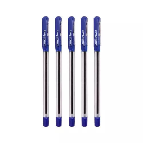 Linc Maxo Fine Ball Pen - Blue, 1 Packet, 5 Pcs