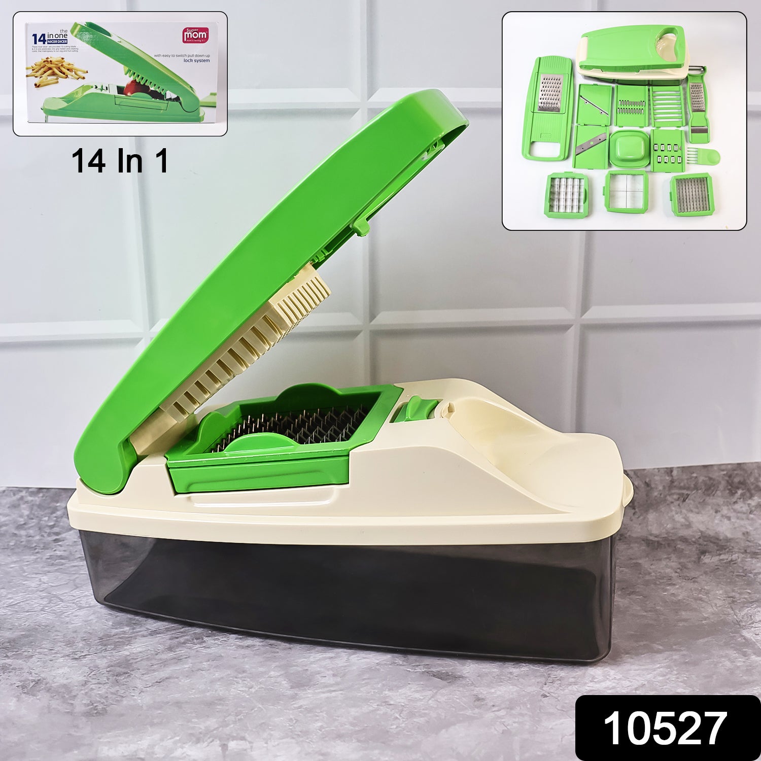 Supermom 14-in-1 Nicer Dicer  Multipurpose Vegetable  Fruit Chopper