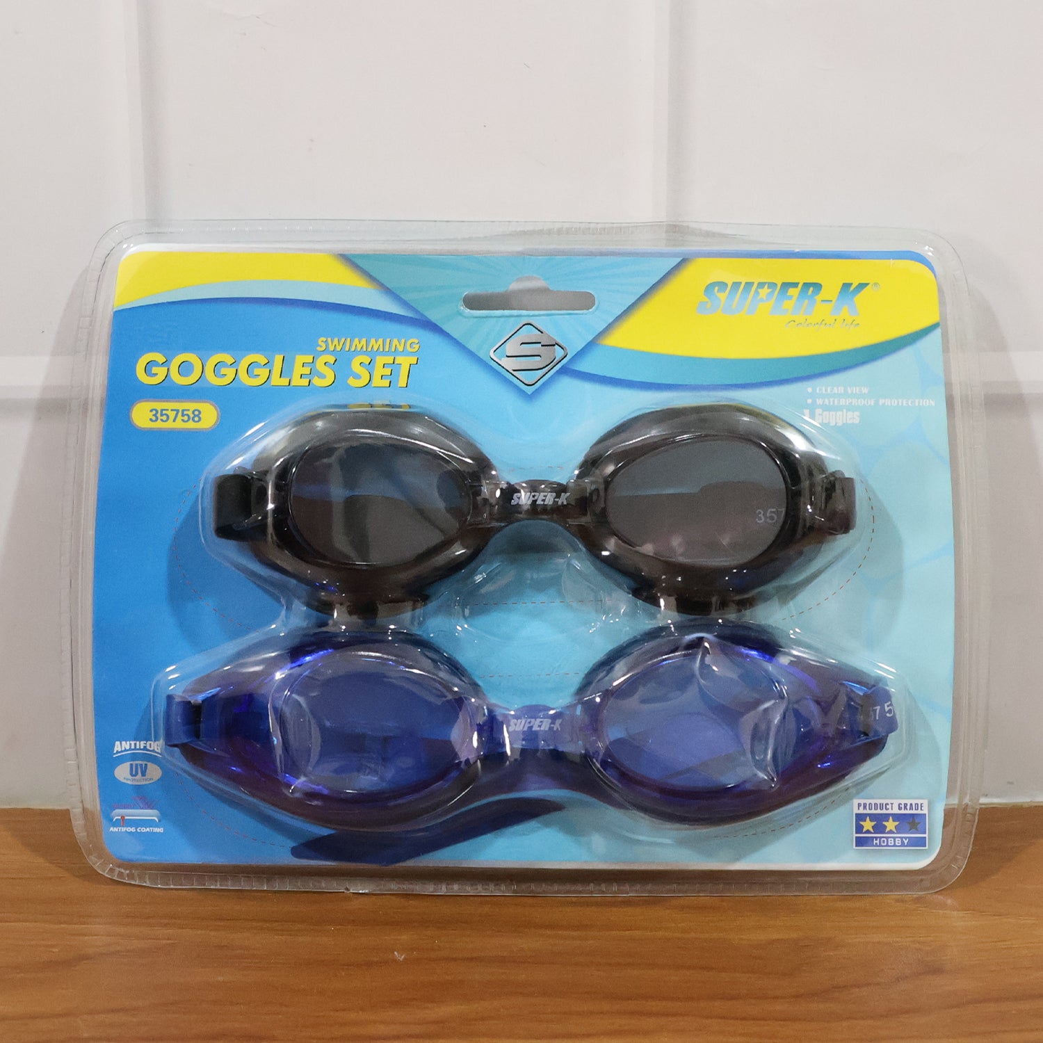 Swimming Goggles Set (2 Pieces Set)