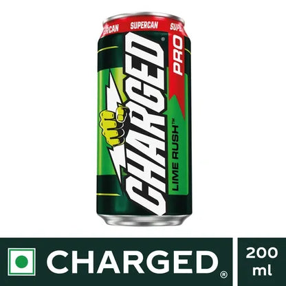 Charged Pro Lime Rush Energy Drink Supercan, 200 ml