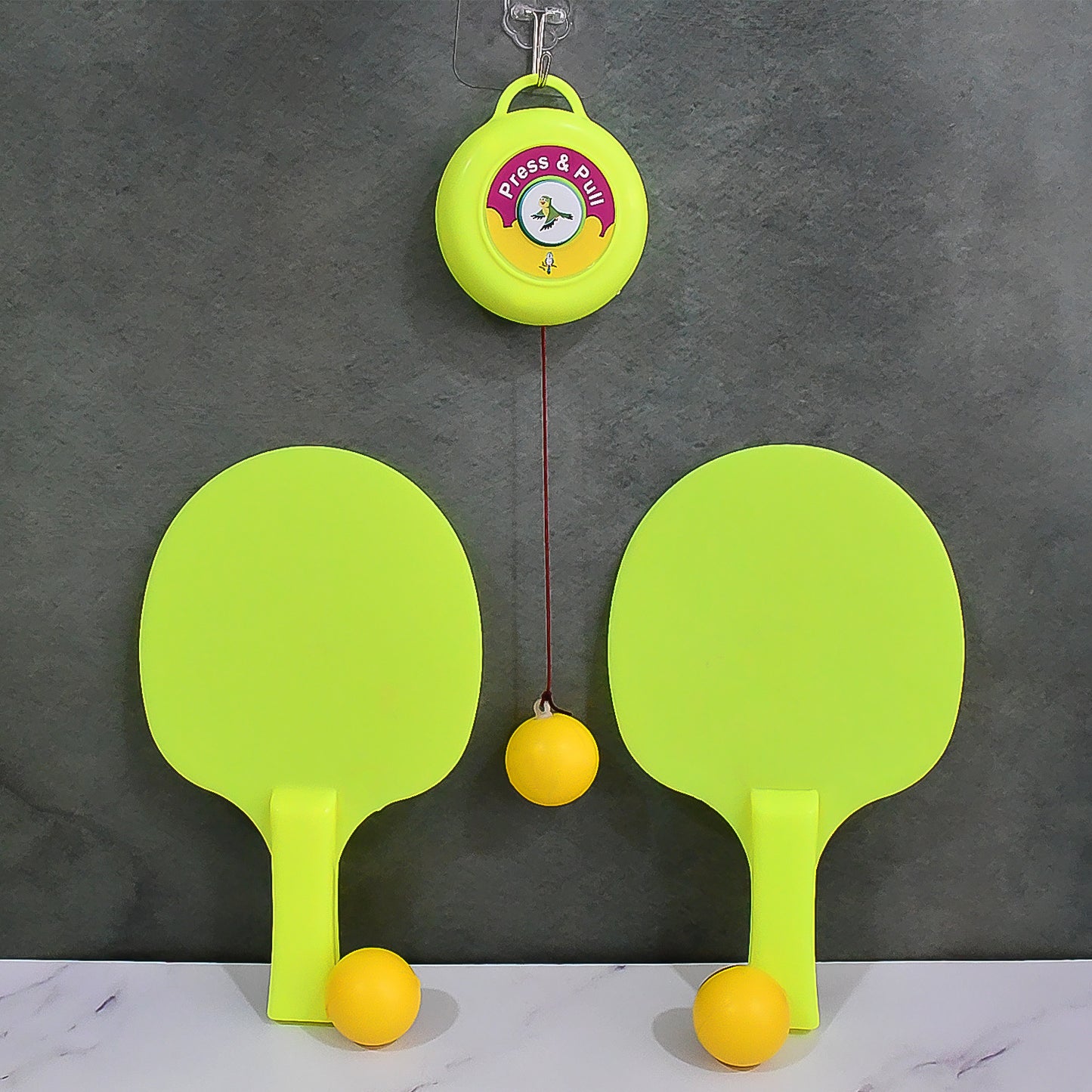 Hanging Table Tennis Trainer Set With Three Ball (1 Set)