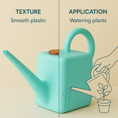 2 Litre Heavy-duty Plastic Gardening Watering Can With Long Spout  Ergonomic Handle