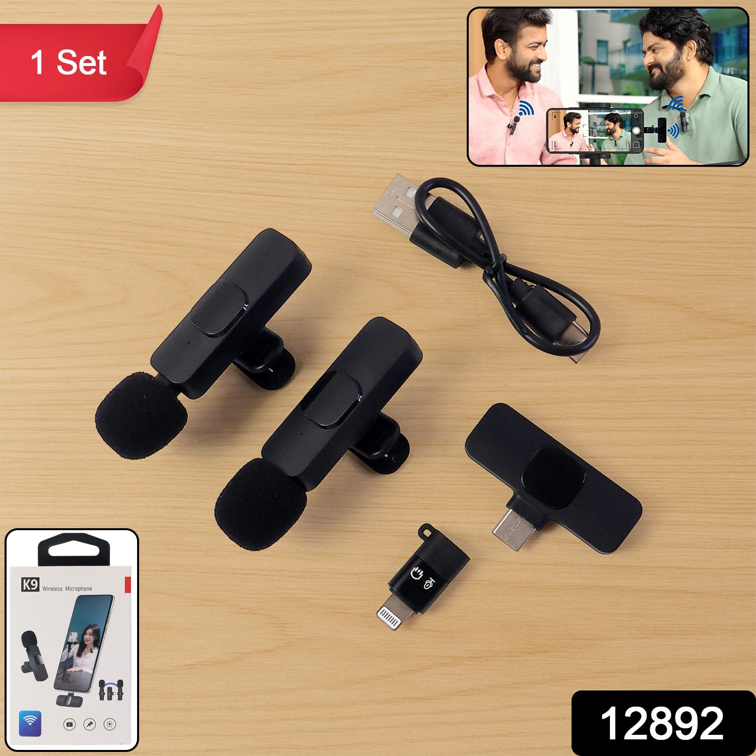 K9 Dual Wireless Microphone Set