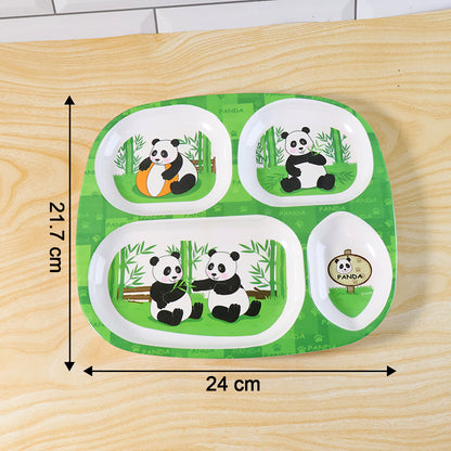 Kids 4-compartment Melamine Partition Plate (1 Pc  2422 Cm)