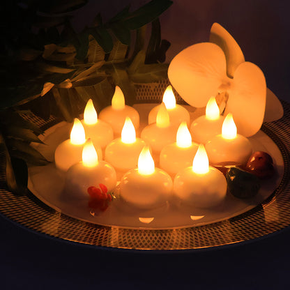 Led Floating Smokeless Candles (12 Pc)
