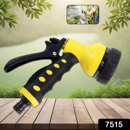 7515 Adjustable 8 Pattern Water Spray Gun Trigger High Pressure For Vehicle  Cleaning Garden Lawn Grass Rinse Flat Soak  Washing For Car Bike Plants Pressure Washer Water Nozzle