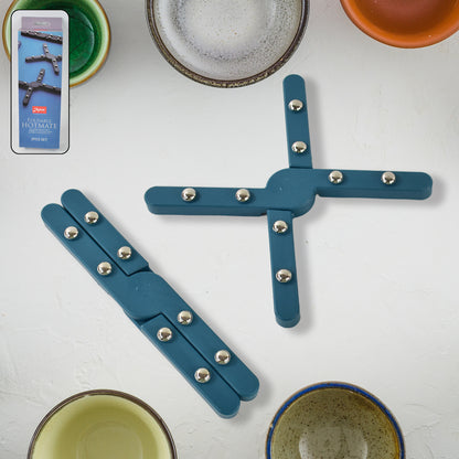 Apex Foldable Hot Mate Set  2 Pcs Folding Pan Stand For Hot Pots