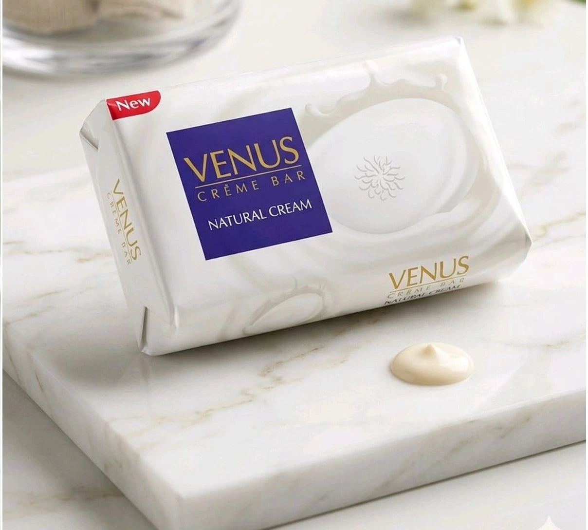 Venus Creme Bar, Natural Cream Soap, 45 g