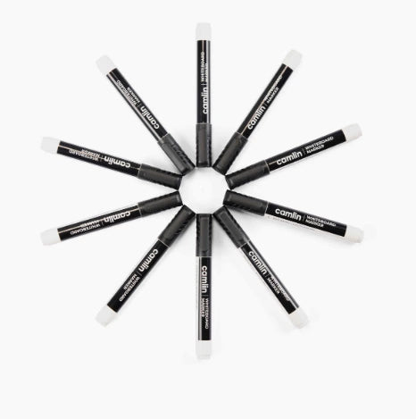 Camlin Permanent Marker - Refillable, Black, 1 pc