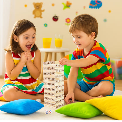 Tumbling Tower Wooden Blocks Game - (Set)