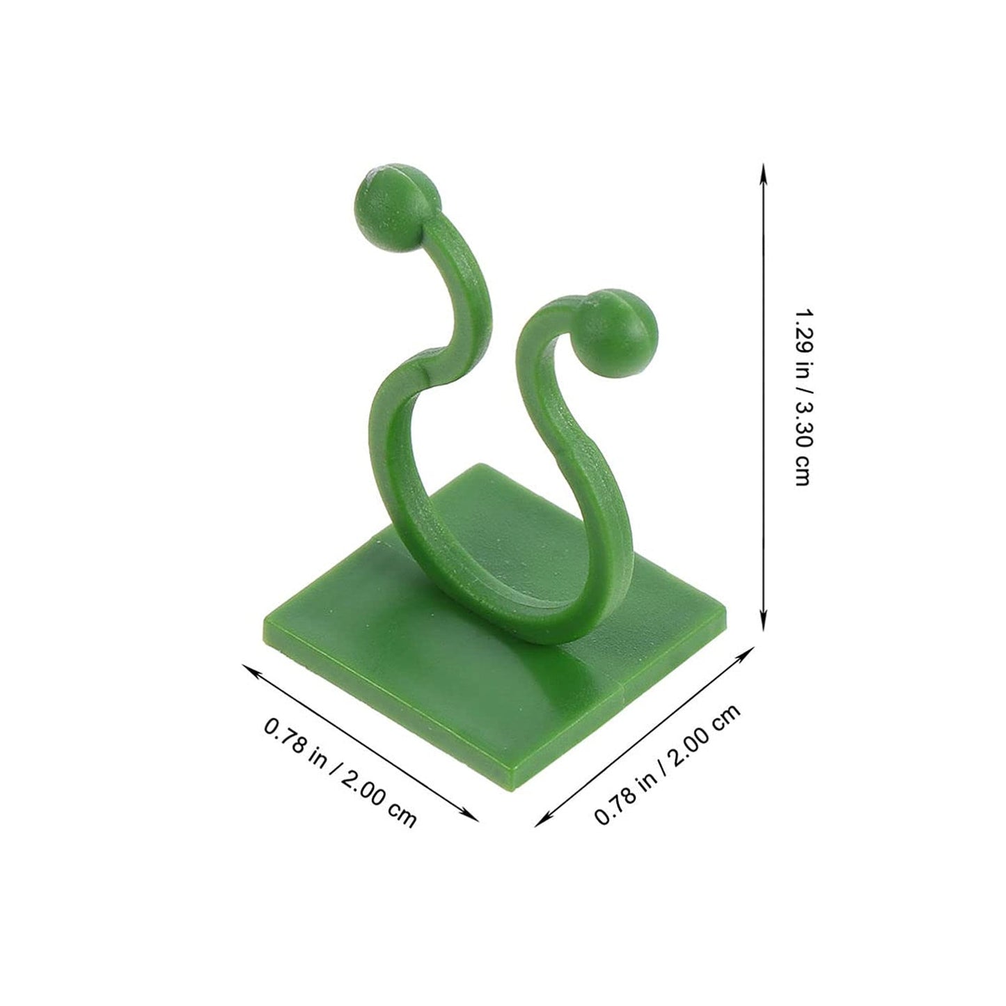 Plant Climbing Wall Fixture Clip Self-adhesive Hook (40 Pcs Set  With Plastic Box)