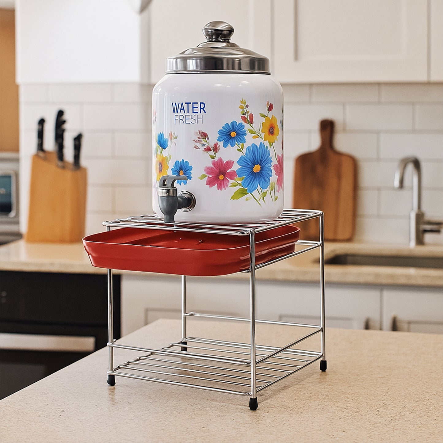 Premium Stainless Steel Multipurpose Utensils Storage Stand Set