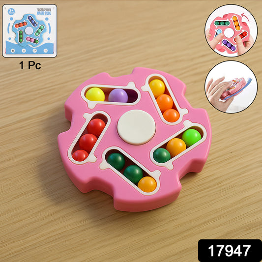 Fidget Magic Cube Spinner Toy  Multi-track Finger Puzzle