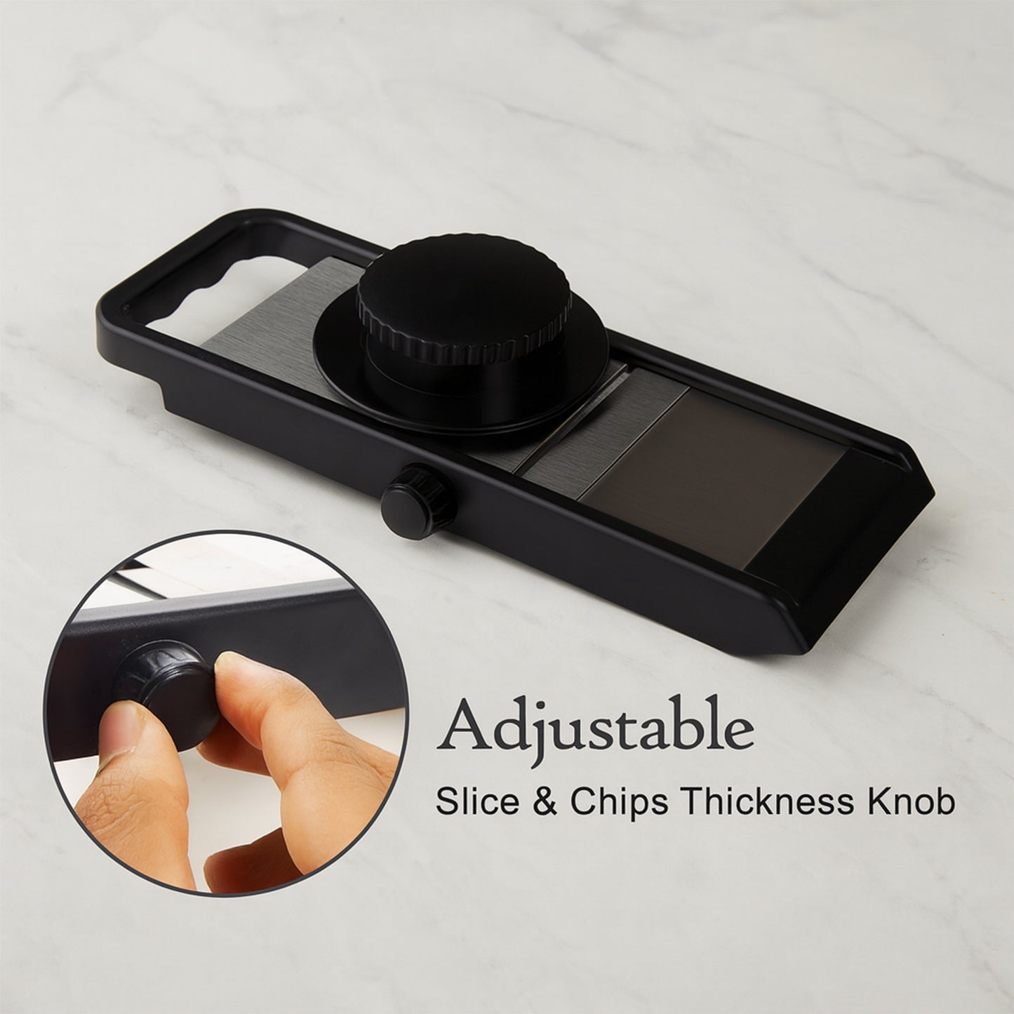 Premium Adjustable Vegetable  Fruit Slicer With Sharp Stainless Steel Blade