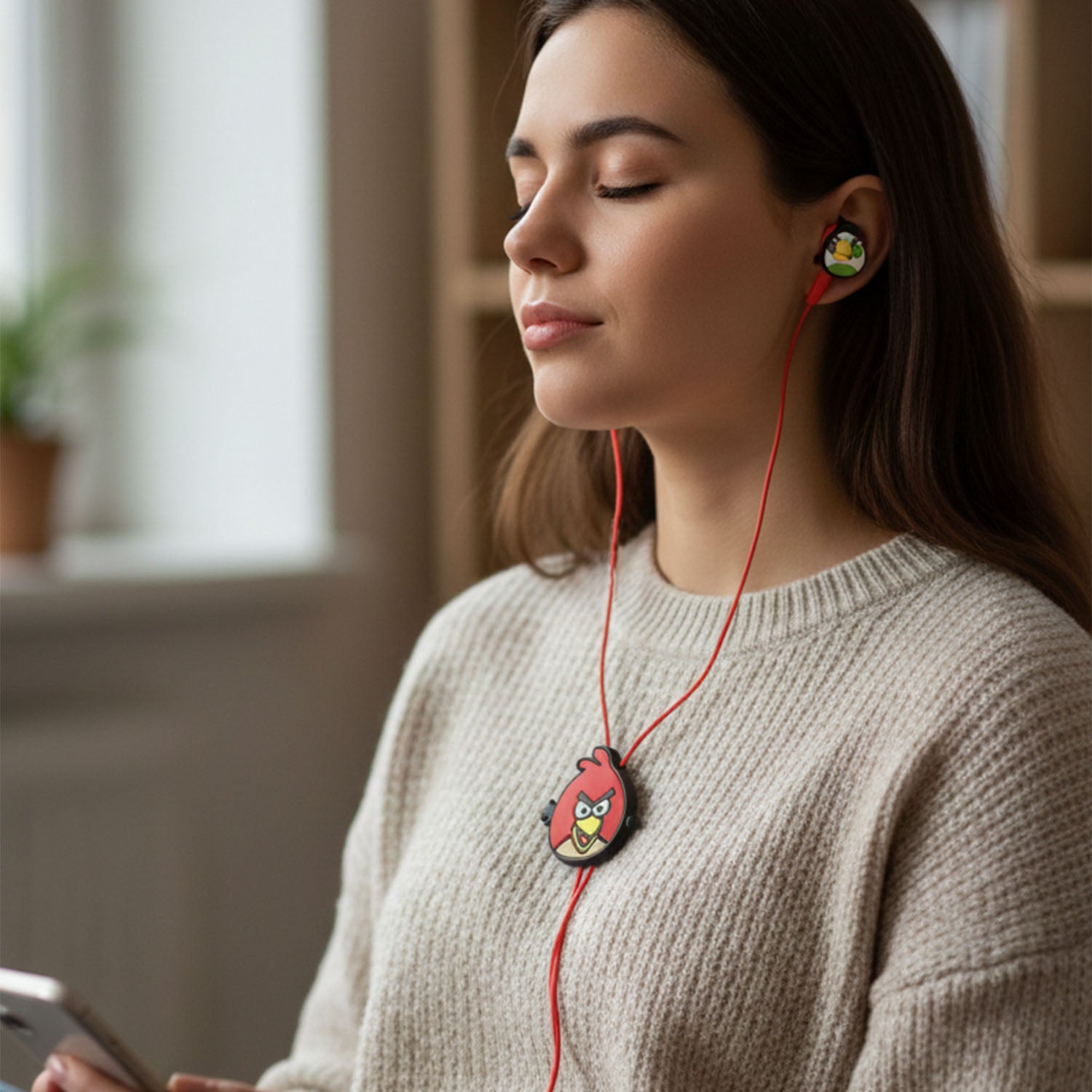 Cartoon Character Wired In-ear Earphones (1 Set)