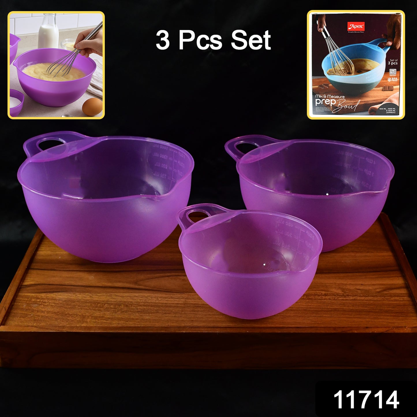 Apex Mix  Measure Prep Bowl Set  3 Pieces