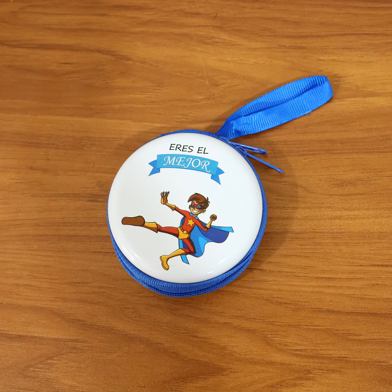 Kids Cartoon Superhero Earphone With Case (1 Pc Set)