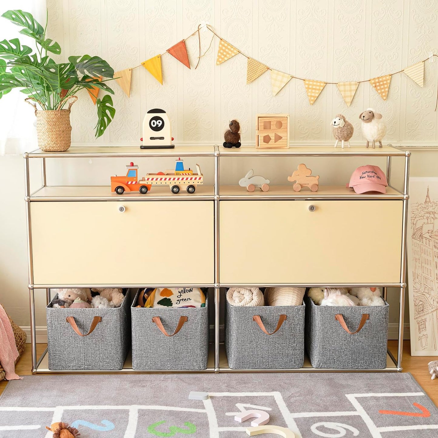 Foldable Cloth Storage Box With Handles (4728 Cm)