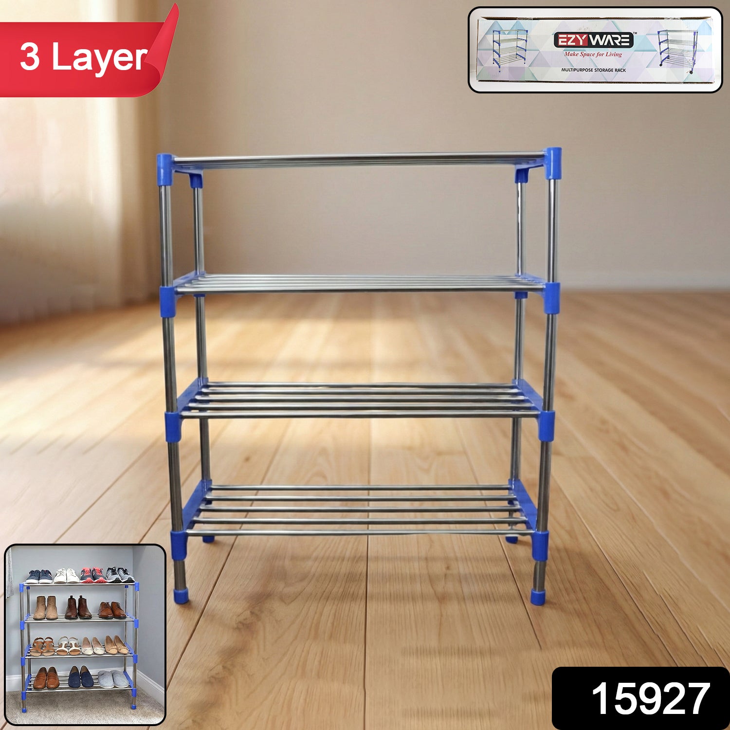 Multipurpose 4-layer Shoe Rack Organizer Set