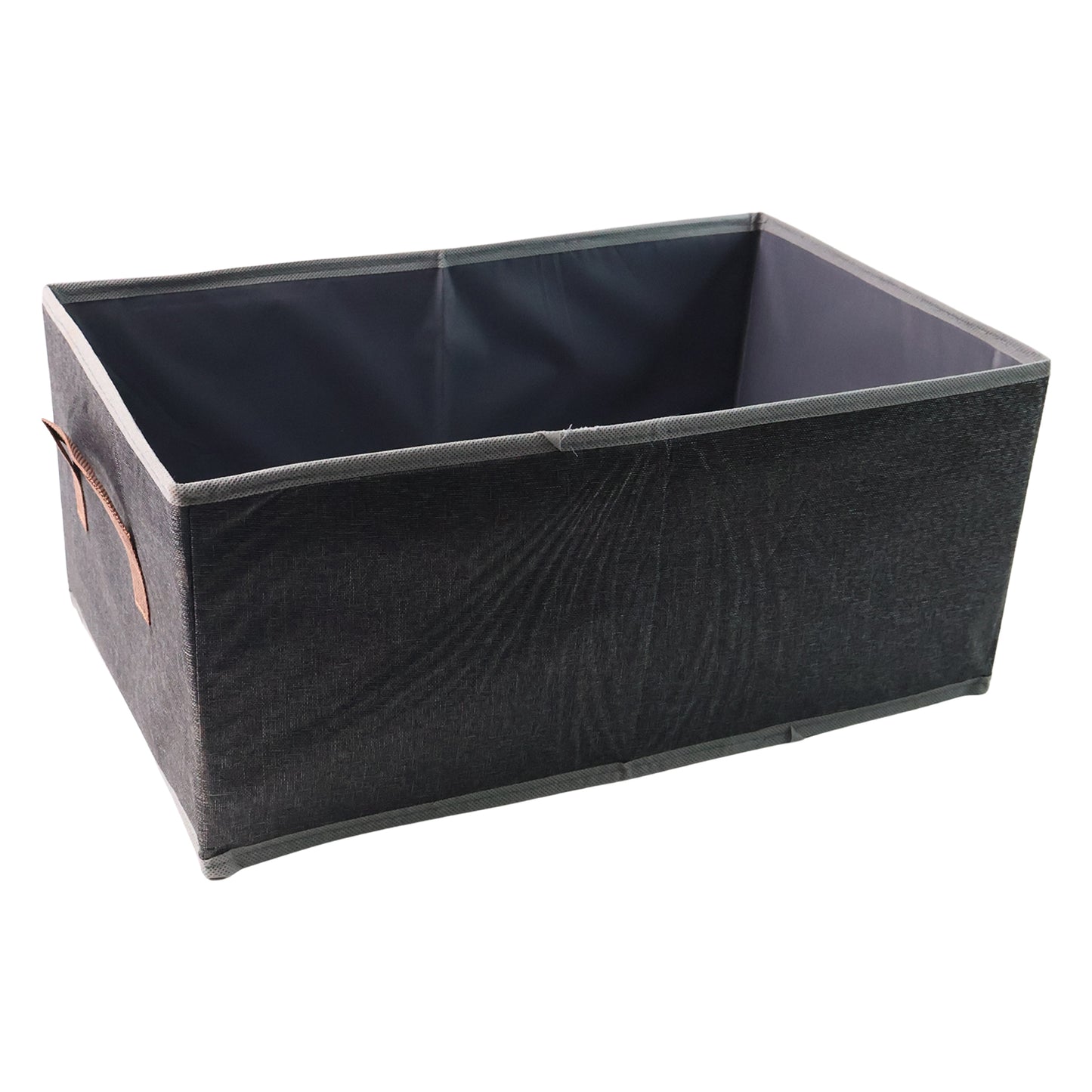 Foldable Rectangular Storage Box With Handle (46x28 Cm  1 Pc)